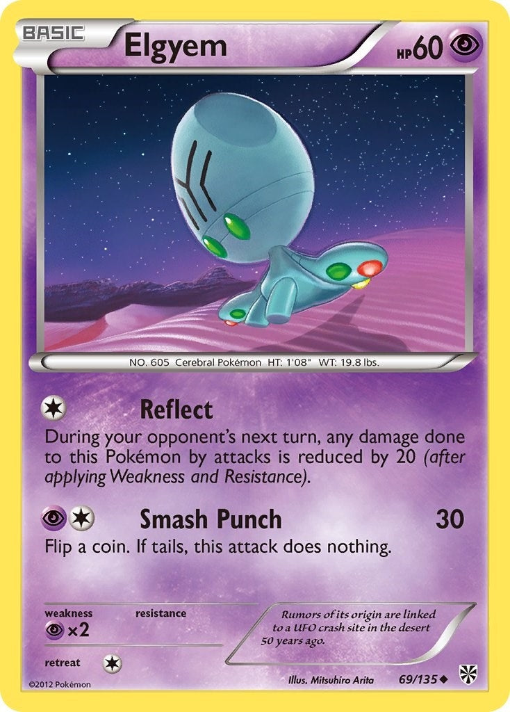 Image for Elgyem (69) (Plasma Storm) (69/135) - Pokemon