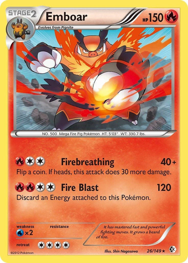 Image for Emboar (Boundaries Crossed) (26/149) - Pokemon