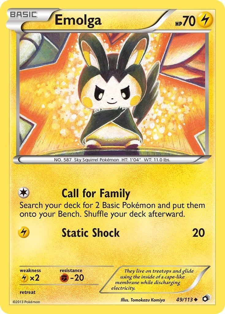 Image for Emolga (Legendary Treasures) (49/113) - Pokemon