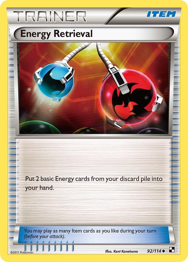 Image for Energy Retrieval (Black and White) (92/114) - Pokemon