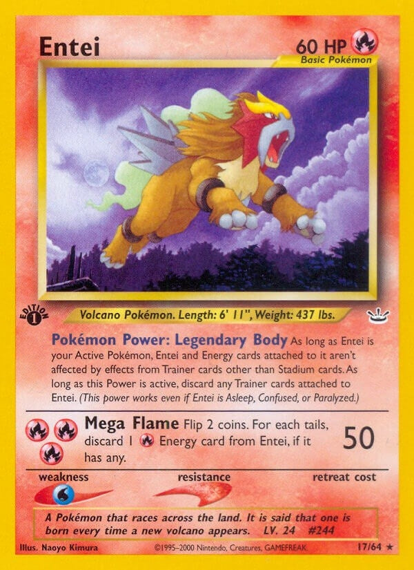 Image for Entei (17) (Neo Revelation) (17/64) - Pokemon
