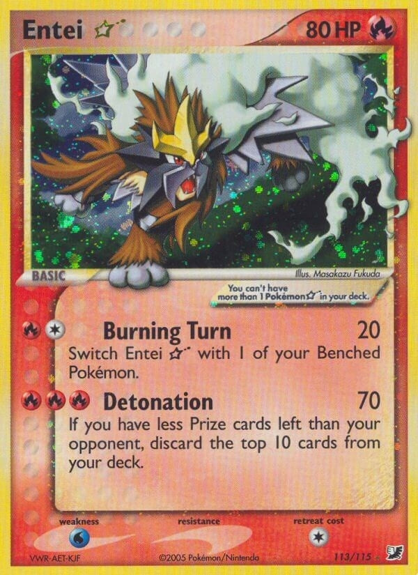 Image for Entei Star (Unseen Forces) (113/115) - Pokemon
