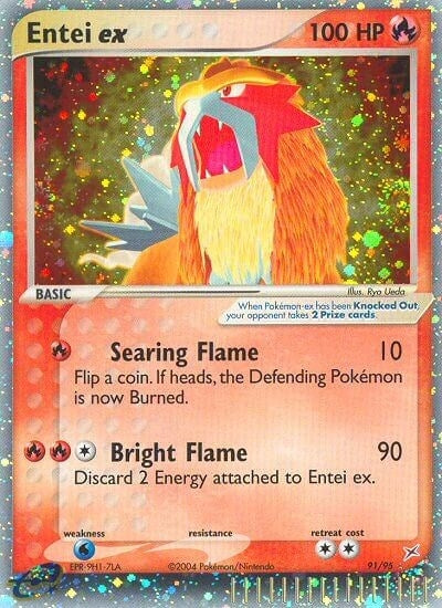 Image for Entei ex (Team Magma vs Team Aqua) (91/95) - Pokemon