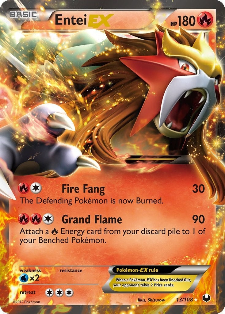 Image for Entei EX (Dark Explorers) (13/108) - Pokemon