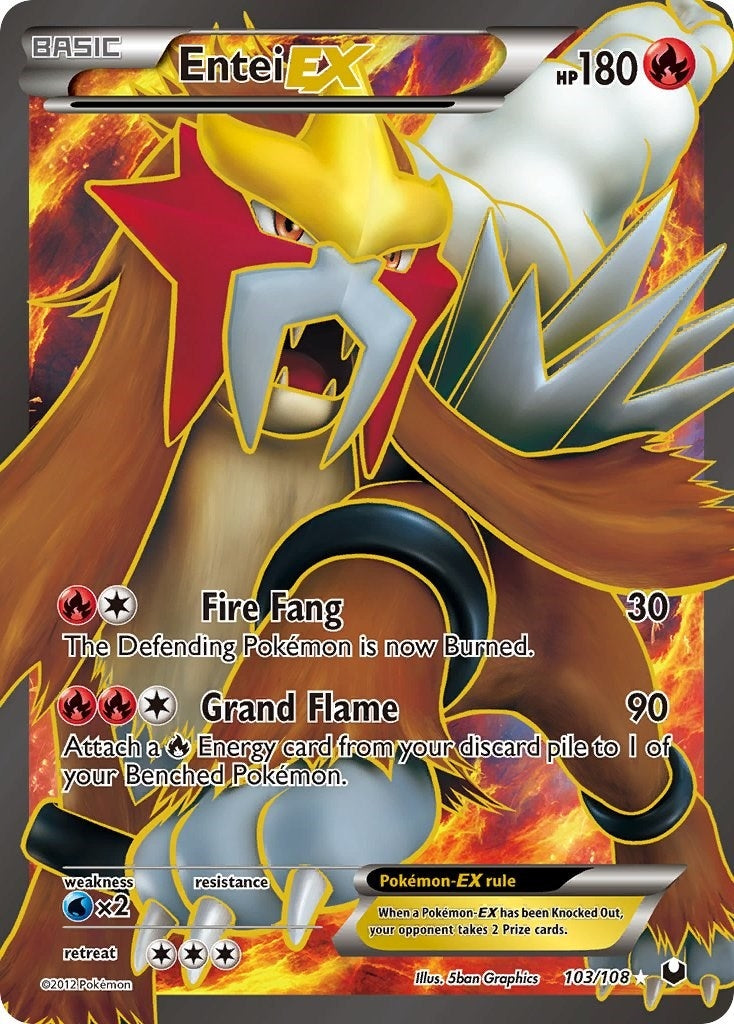 Image for Entei EX (103 Full Art) (Dark Explorers) (103/108) - Pokemon