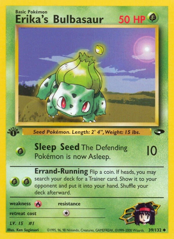 Image for Erika's Bulbasaur (Gym Challenge) (039/132) - Pokemon