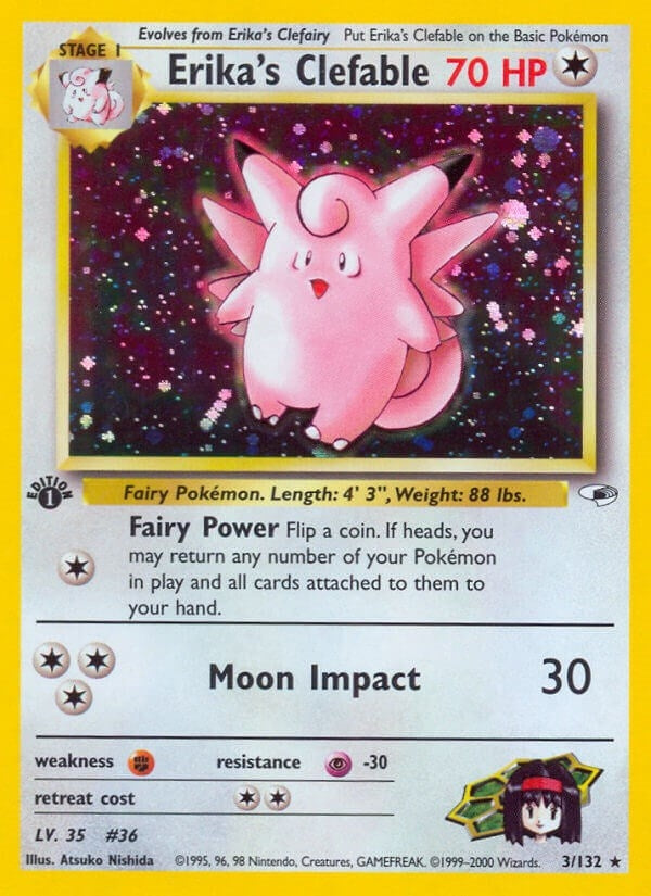 Image for Erika's Clefable (Gym Heroes) (003/132) - Pokemon