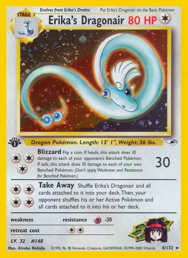 Image for Erika's Dragonair (Gym Heroes) (004/132) - Pokemon