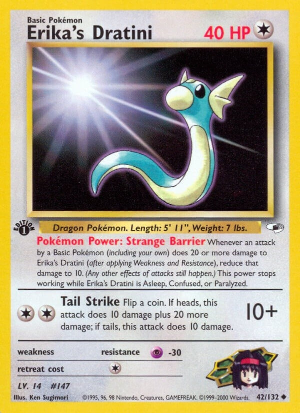 Image for Erika's Dratini (Gym Heroes) (042/132) - Pokemon