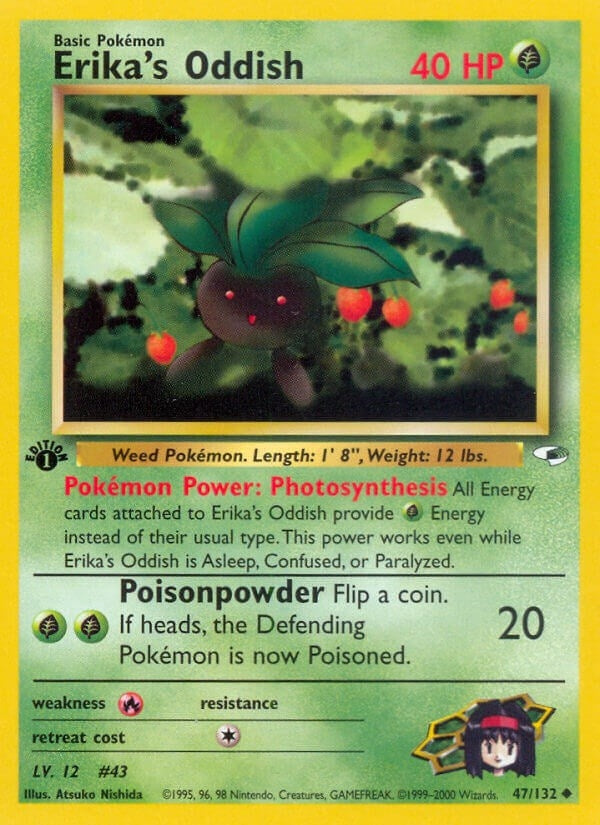 Image for Erika's Oddish (47) (Gym Heroes) (047/132) - Pokemon