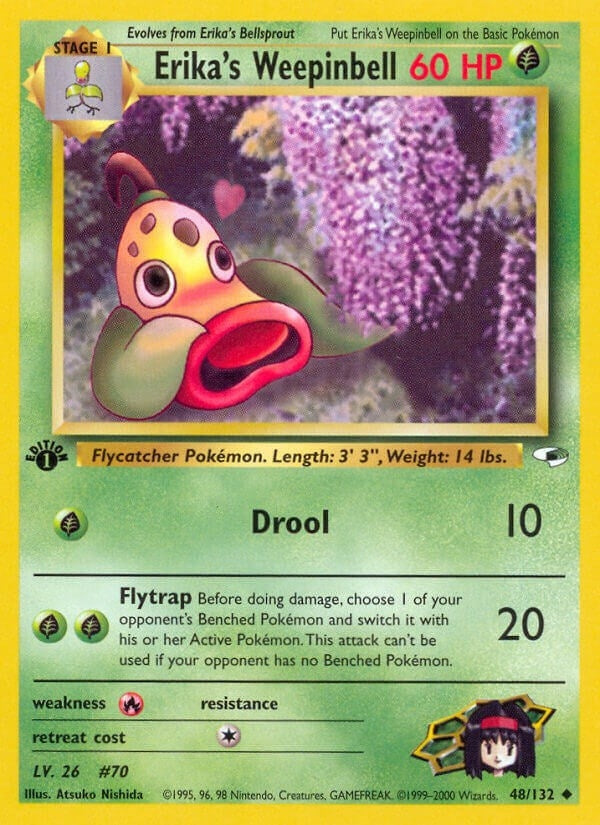 Image for Erika's Weepinbell (48) (Gym Heroes) (048/132) - Pokemon