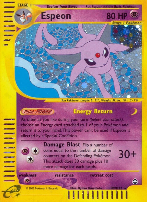 Image for Espeon (H9) (Aquapolis) (H09/H32) - Pokemon
