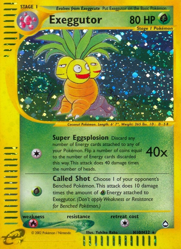 Image for Exeggutor (H10) (Aquapolis) (H10/H32) - Pokemon