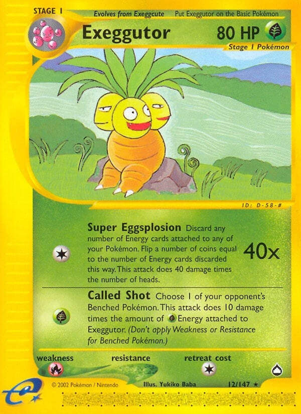 Image for Exeggutor (12) (Aquapolis) (012/147) - Pokemon