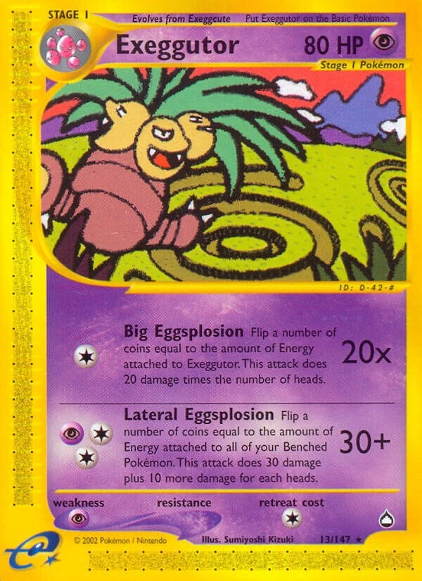 Image for Exeggutor (13) (Aquapolis) (013/147) - Pokemon