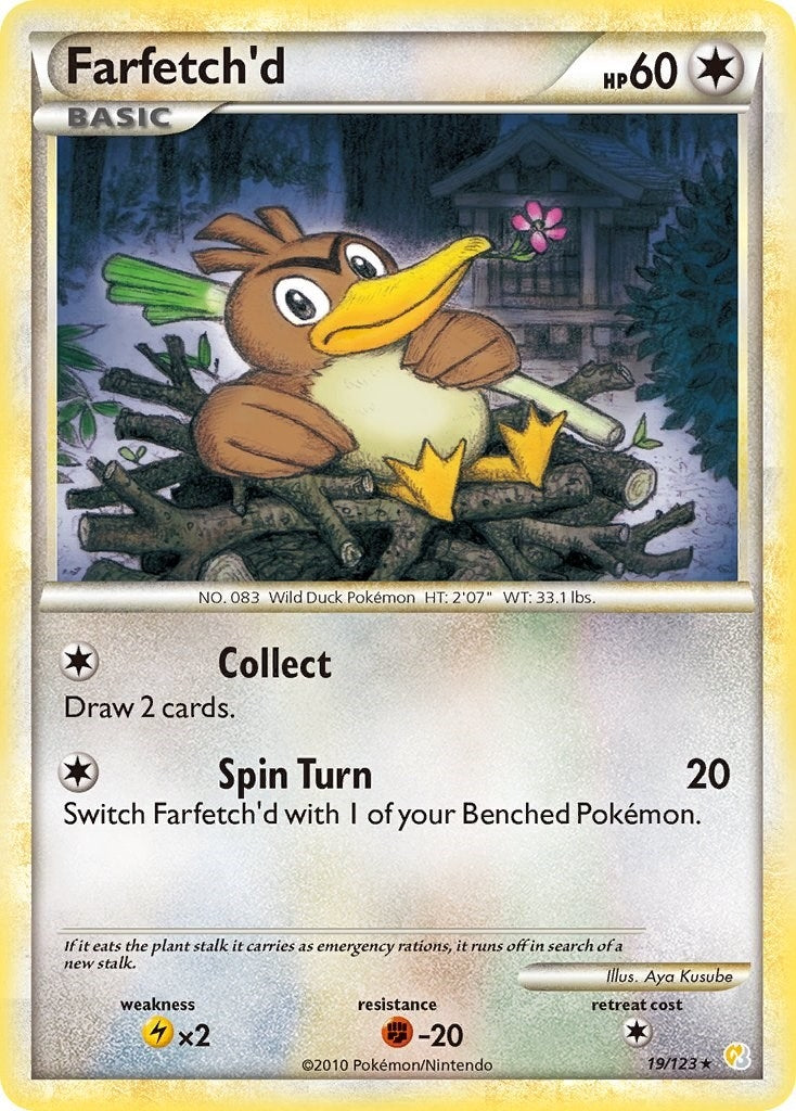 Image for Farfetch'd (HeartGold SoulSilver) (19/123) - Pokemon