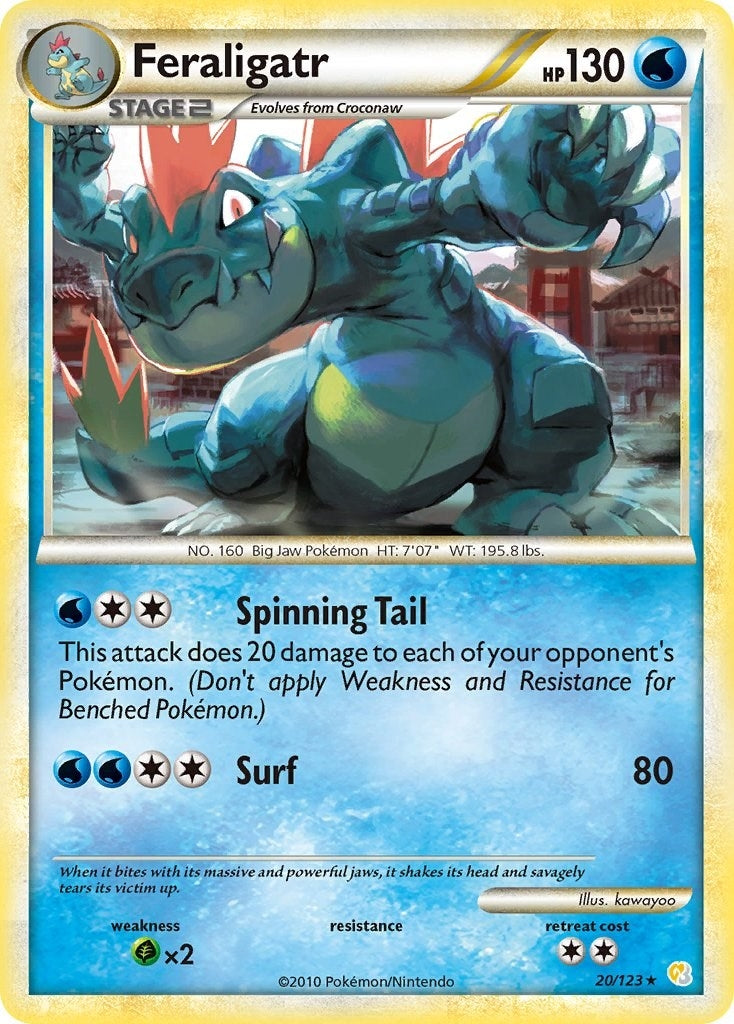 Image for Feraligatr (HeartGold SoulSilver) (20/123) - Pokemon