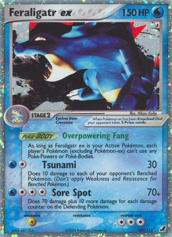 Image for Feraligatr ex (Unseen Forces) (103/115) - Pokemon