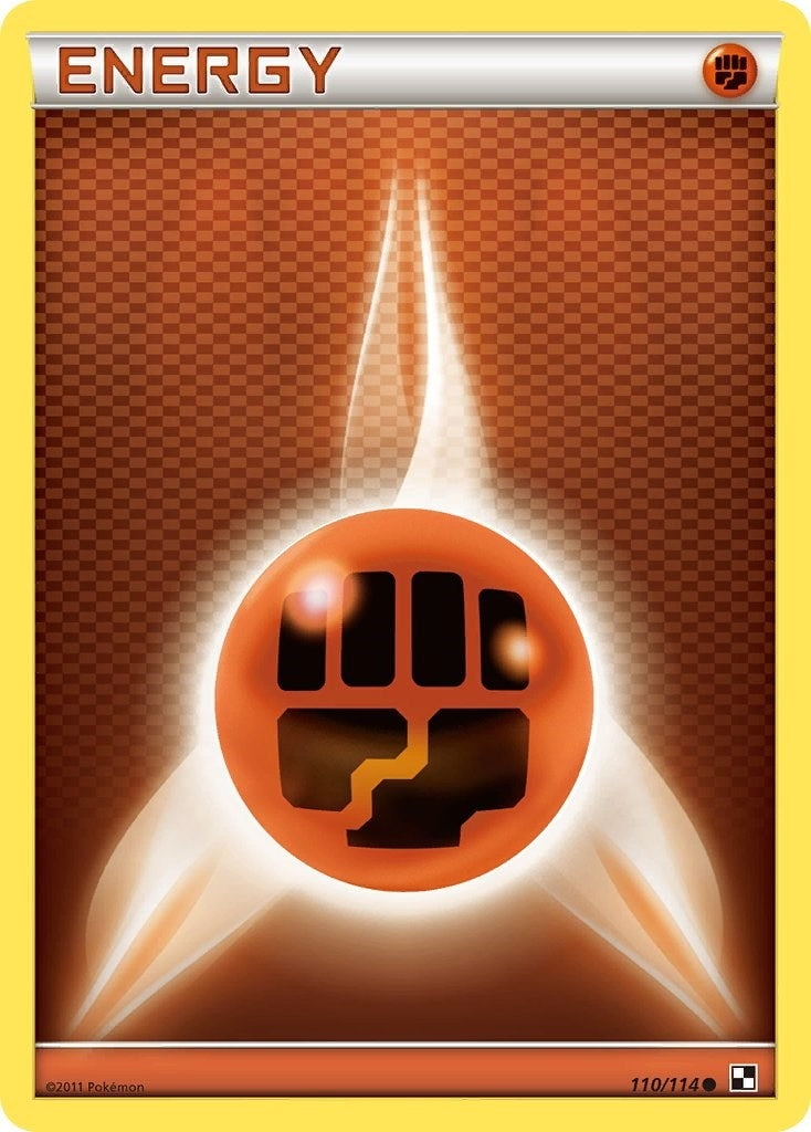 Image for Fighting Energy (Black and White) (110/114) - Pokemon