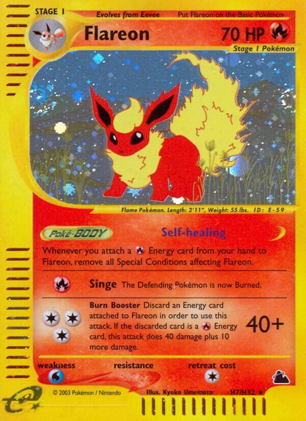 Image for Flareon (H7) (Skyridge) (H07/H32) - Pokemon
