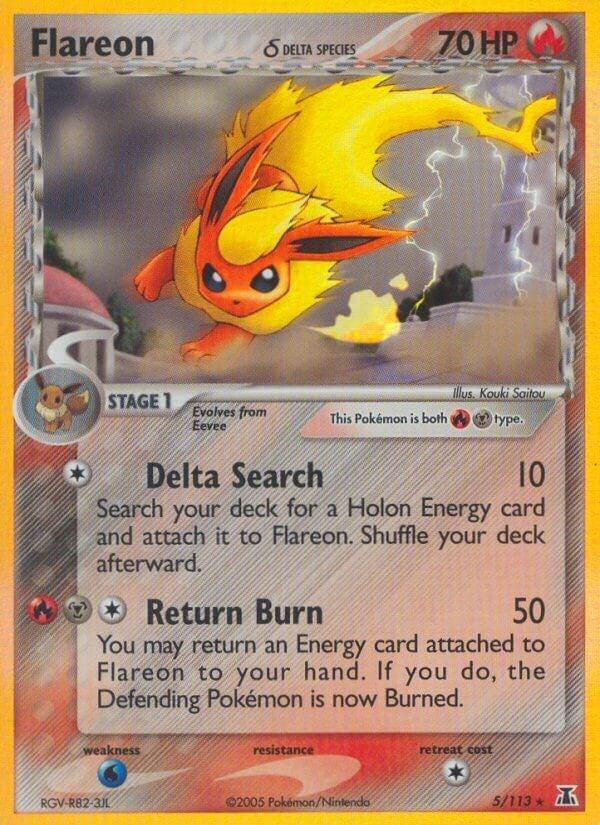 Image for Flareon (Delta Species) (Delta Species) (5/113) - Pokemon