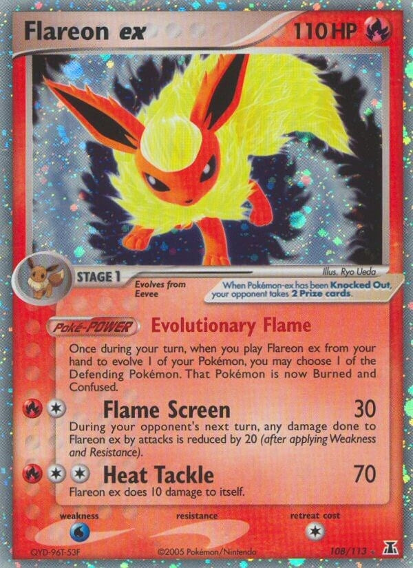 Image for Flareon ex (Delta Species) (108/113) - Pokemon