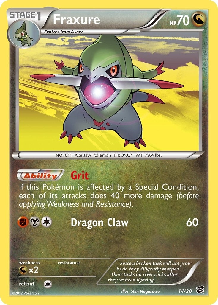 Image for Fraxure (14) (Dragon Vault) (14/20) - Pokemon