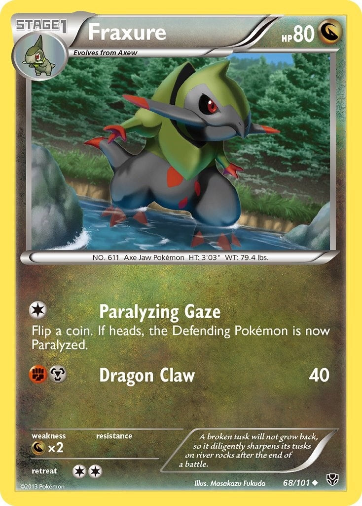 Image for Fraxure (Plasma Blast) (68/101) - Pokemon
