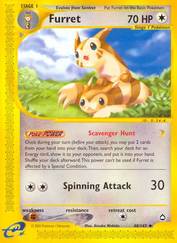 Image for Furret (Aquapolis) (048/147) - Pokemon