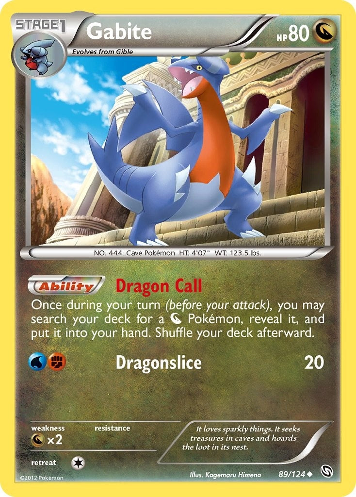 Image for Gabite (89) (Dragons Exalted) (89/124) - Pokemon