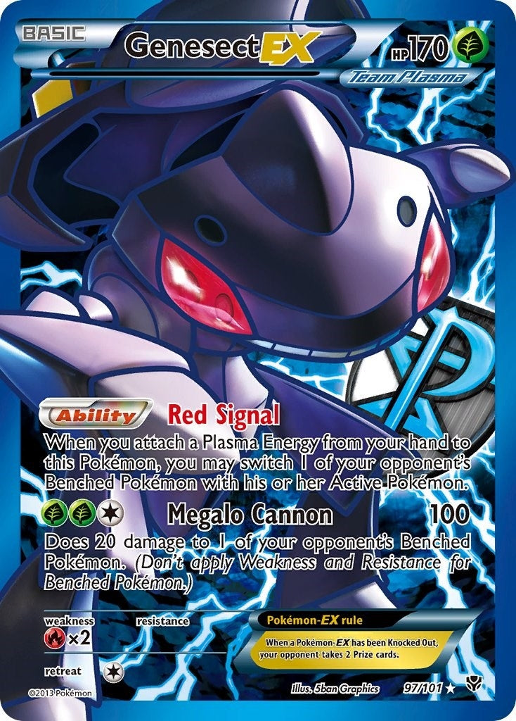 Image for Genesect EX (Team Plasma) (97 Full Art) (Plasma Blast) (97/101) - Pokemon