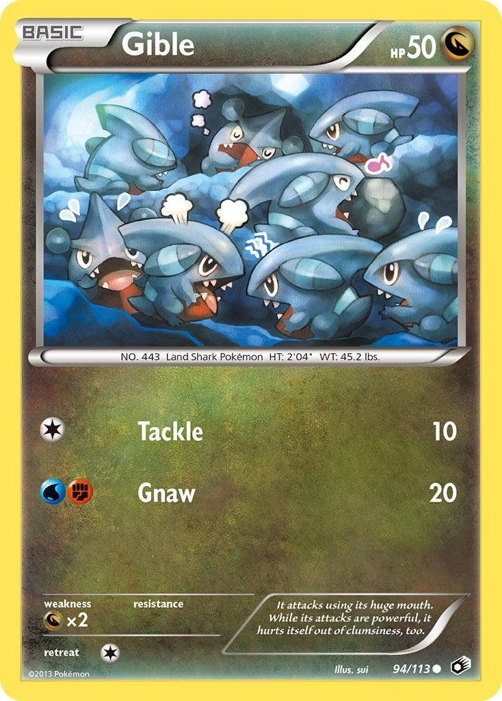 Image for Gible (Legendary Treasures) (94/113) - Pokemon