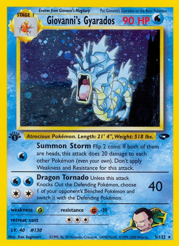 Image for Giovanni's Gyarados (Gym Challenge) (005/132) - Pokemon