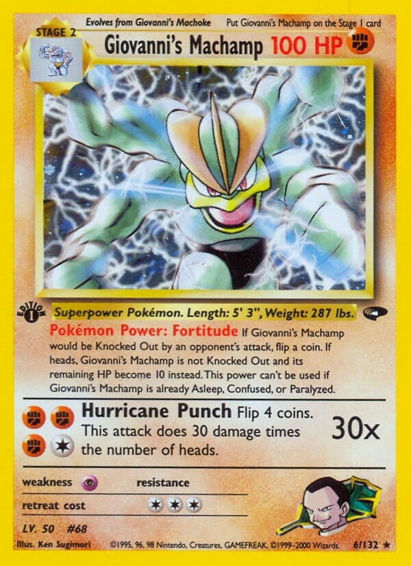 Image for Giovanni's Machamp (Gym Challenge) (006/132) - Pokemon