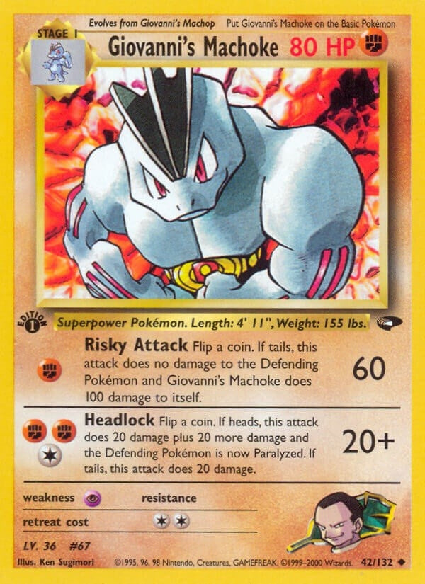 Image for Giovanni's Machoke (Gym Challenge) (042/132) - Pokemon