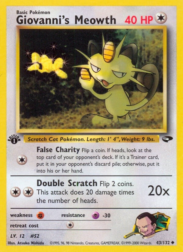 Image for Giovanni's Meowth (43) (Gym Challenge) (043/132) - Pokemon