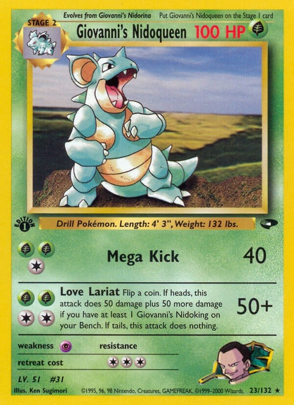 Image for Giovanni's Nidoqueen (Gym Challenge) (023/132) - Pokemon