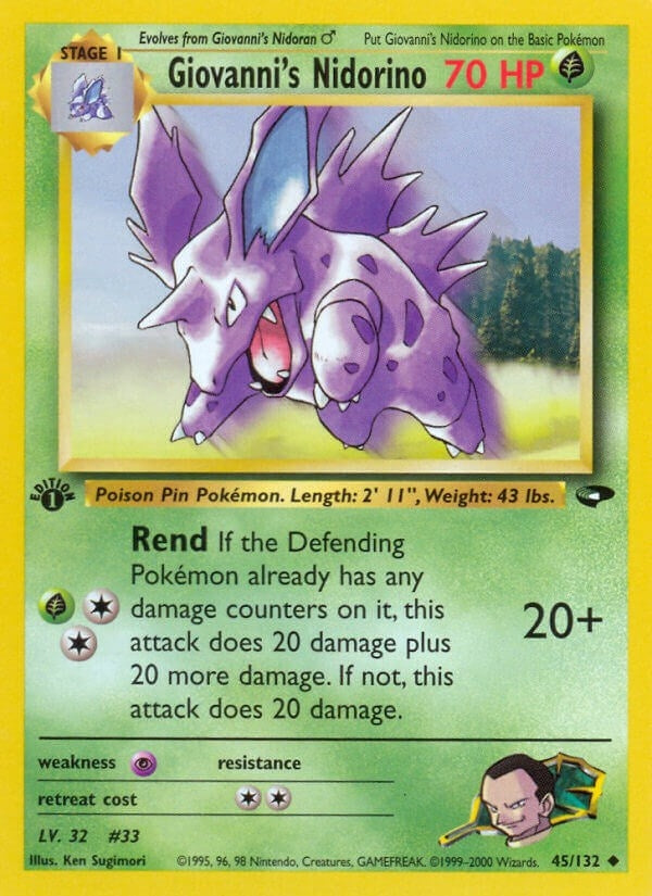 Image for Giovanni's Nidorino (Gym Challenge) (045/132) - Pokemon
