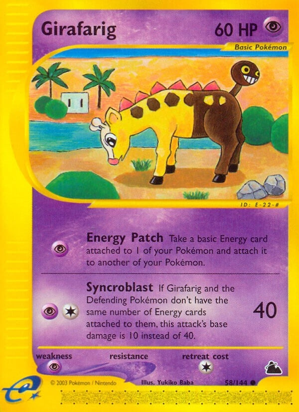 Image for Girafarig (Skyridge) (058/144) - Pokemon