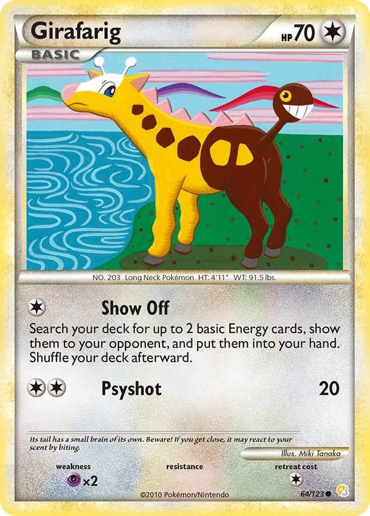 Image for Girafarig (HeartGold SoulSilver) (64/123) - Pokemon