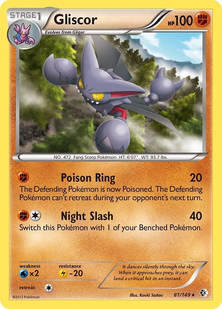 Image for Gliscor (Boundaries Crossed) (81/149) - Pokemon