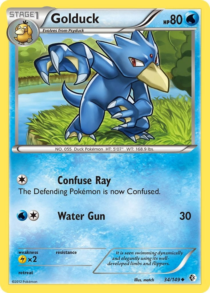 Image for Golduck (34) (Boundaries Crossed) (34/149) - Pokemon