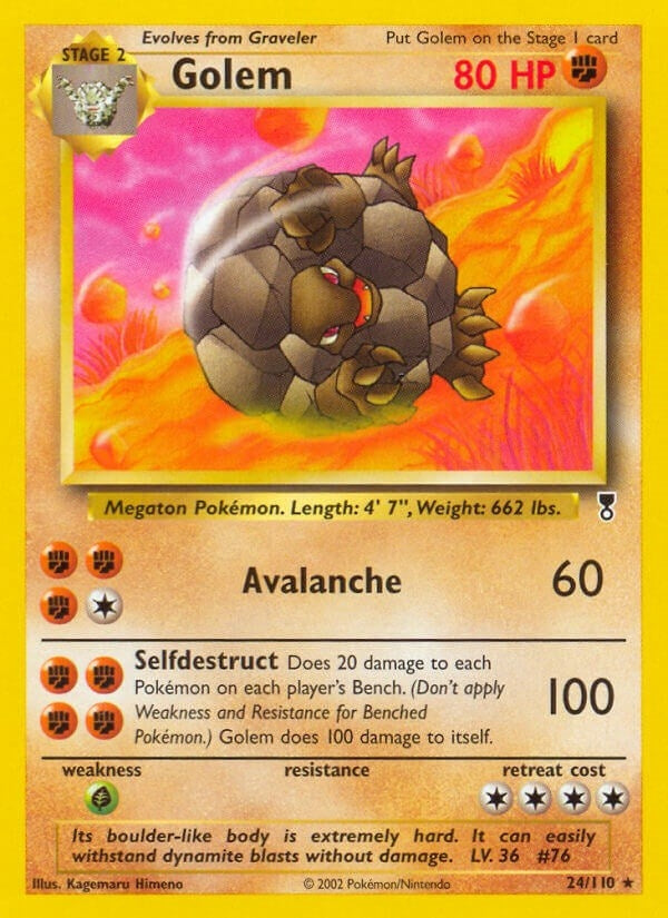 Image for Golem (Legendary Collection) (024/110) - Pokemon