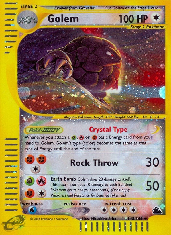 Image for Golem (Skyridge) (148/144) - Pokemon
