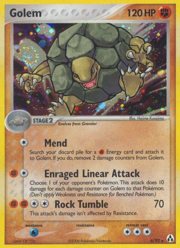 Image for Golem (Legend Maker) (6/92) - Pokemon