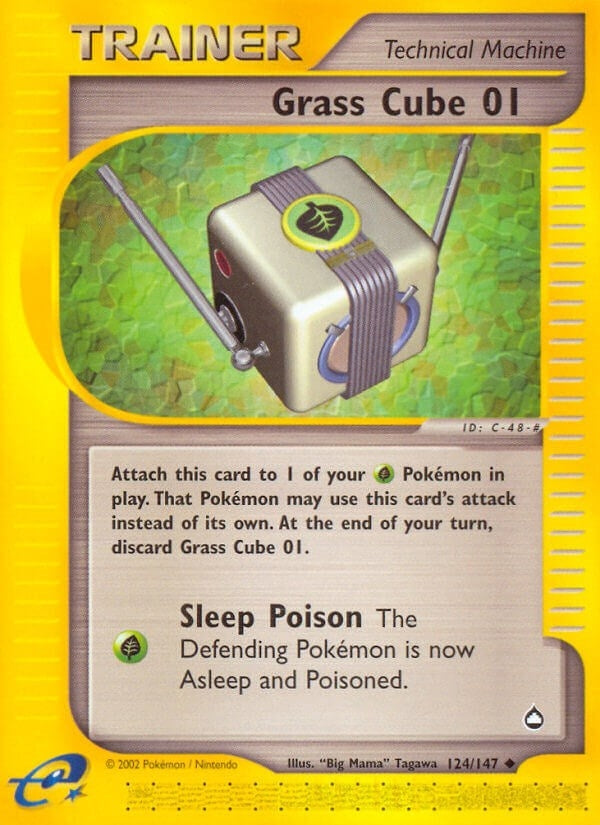 Image for Grass Cube 01 (Aquapolis) (124/127) - Pokemon