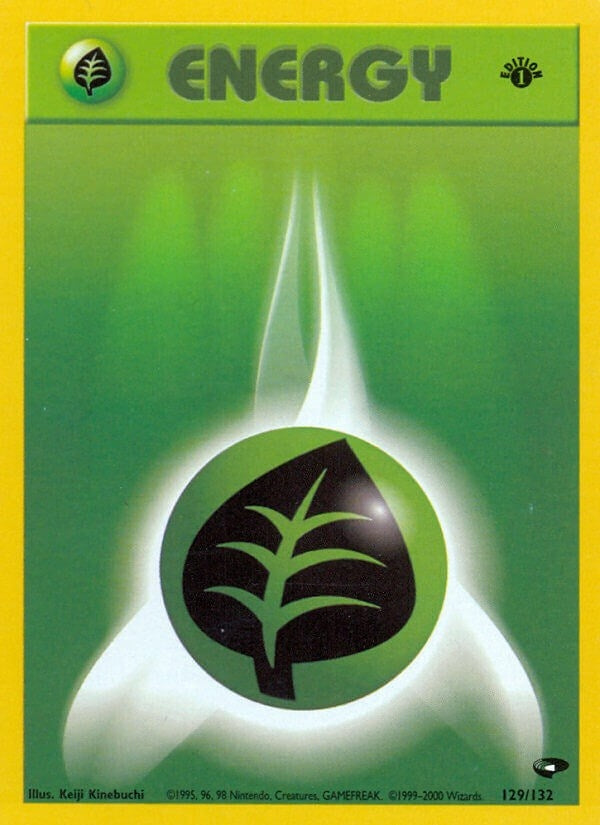 Image for Grass Energy (Gym Challenge) (129/132) - Pokemon