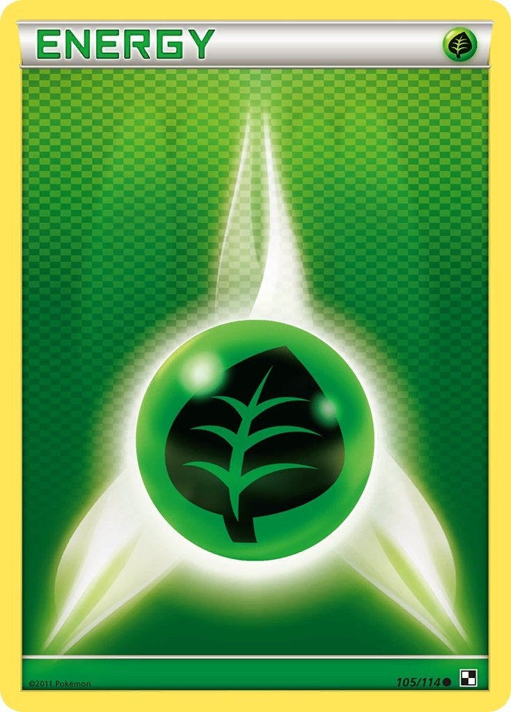 Image for Grass Energy (Black and White) (105/114) - Pokemon