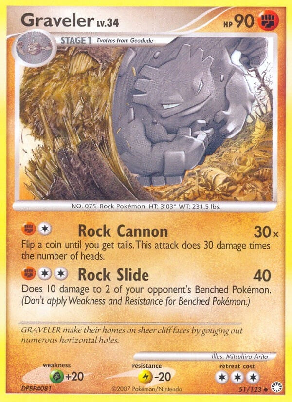 Image for Graveler (Mysterious Treasures) (51/123) - Pokemon
