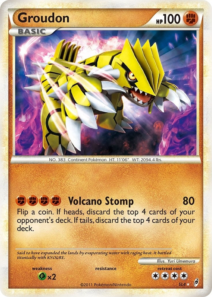Image for Groudon (Shiny) (Call of Legends) (SL4) - Pokemon